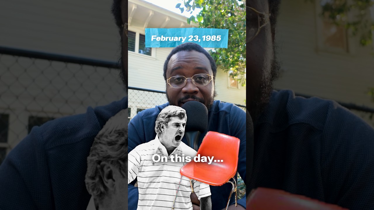 The infamous Bobby Knight chair throw | On This Day