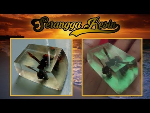 Tutorial cara membuat Serangga dari Resin & Glowing / Resin Art