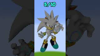 Amazing SONIC Pixel Art in Minecraft 😘 #shorts