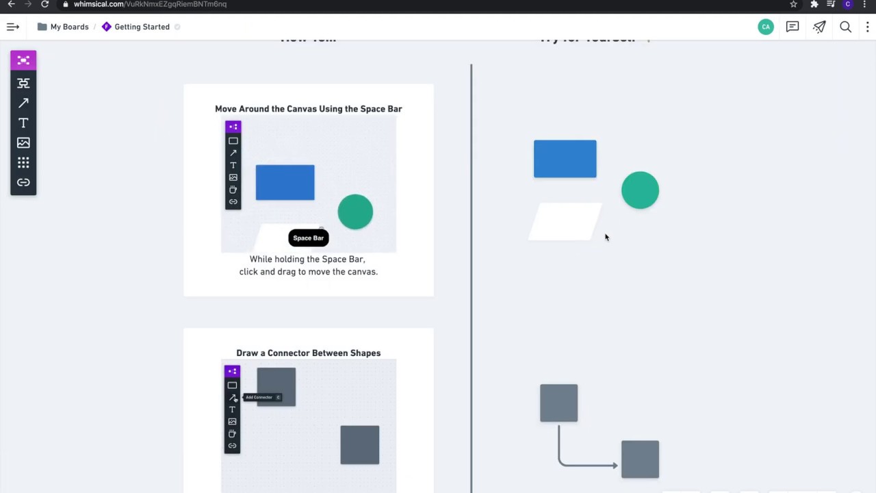 Tutorial Whimsical #1 Getting Started - YouTube