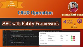 MVC CRUD Operation Using Entity Framework DB First || C# CRUD Operations in Asp.net MVC