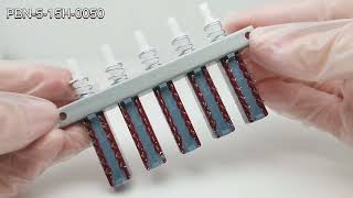 PBN-5-15H-0050 Piano Switch 5 Ganged 4P2T Interlock Push Button Kits