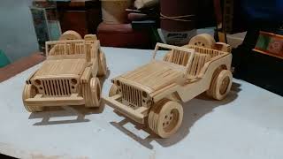 Jeep Willys - Ahşap Oyuncak Jeep Yapımı - Scroll Saw - juguete de madera - деревянная игрушка - Diy