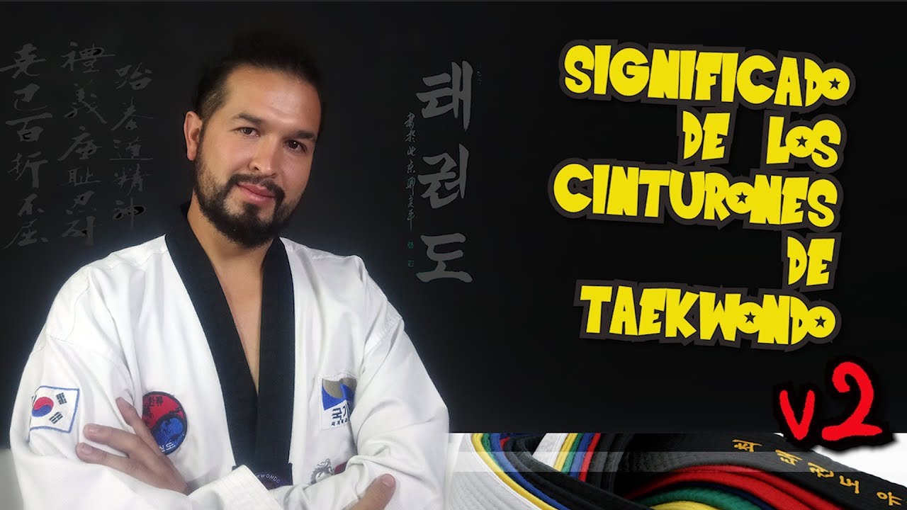 Comida sana tocino Saturar Significado de los cinturones de taekwondo V2 - YouTube