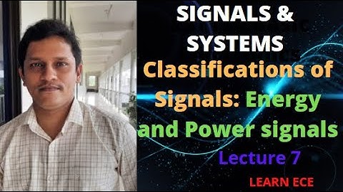 SIGNALS AND SYSTEMS KTU: Lecture 7