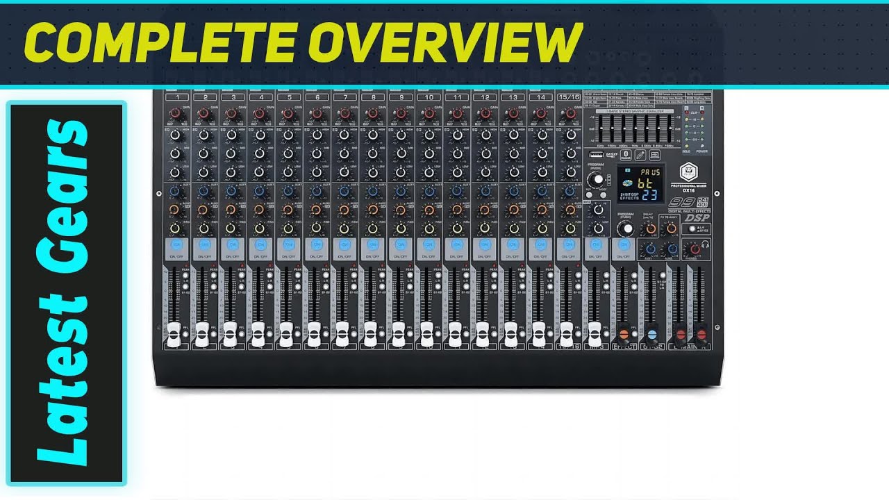 W IN-Mix DX16: Feature-Packed 16-Channel Audio Mixer - YouTube