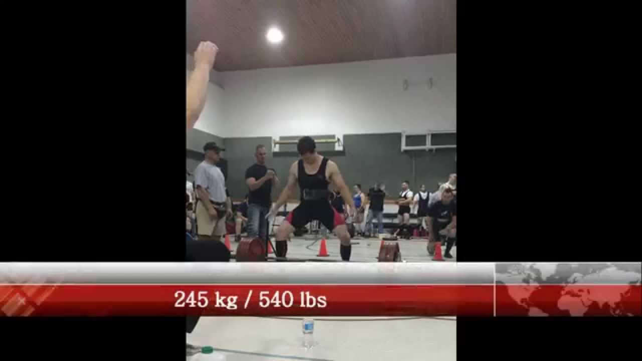 Meet results: 590 kg/1300 lbs @ 82.6 kg/182 lbs
