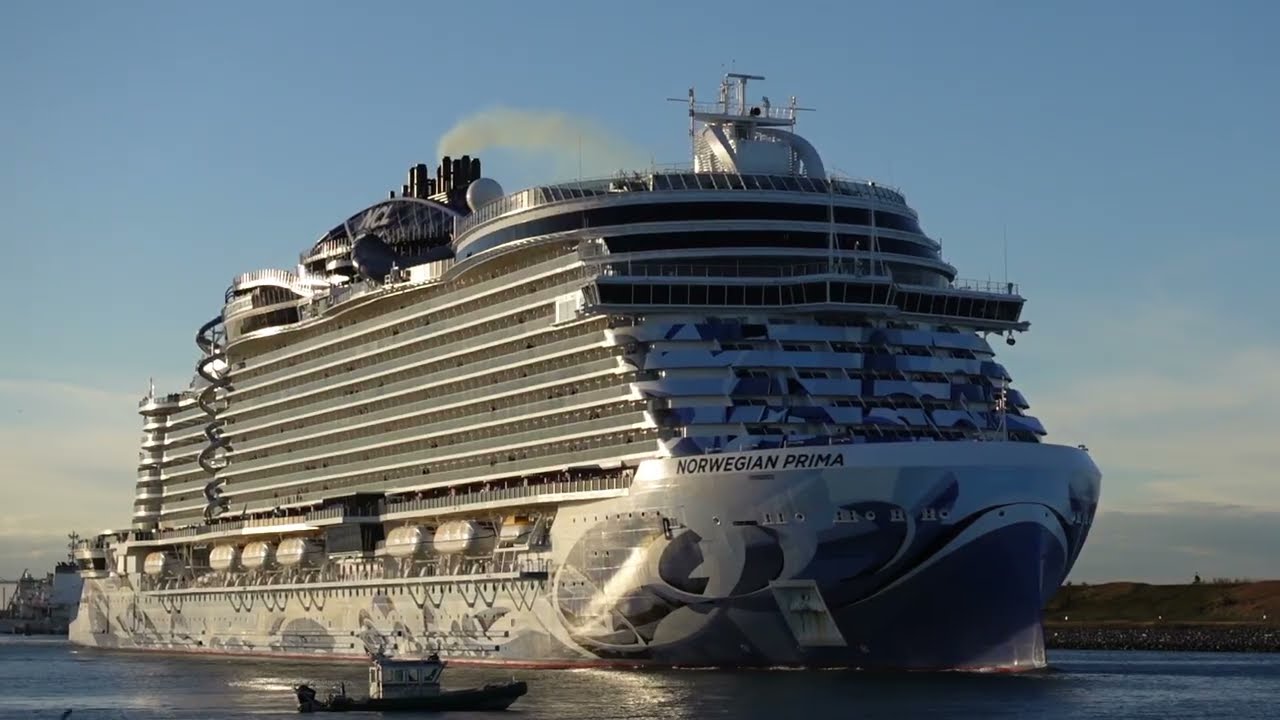 Norwegian Prima Sail Away From Port Canaveral!