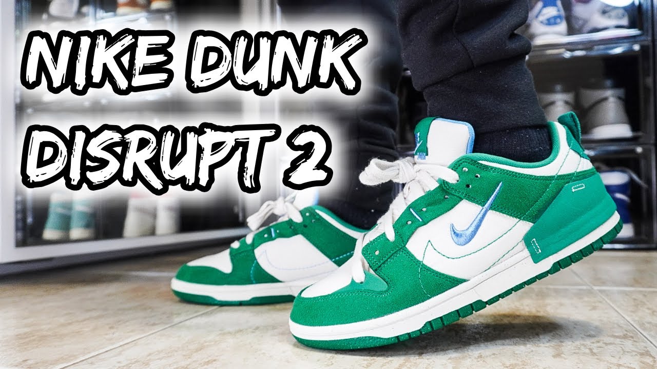 Nike Dunk Low Disrupt 2 Panda Black Pure Platinum White - YouTube