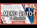 Dieta Keto, Cetogenica Menu para bajar de peso (2 semanas Menu Keto)