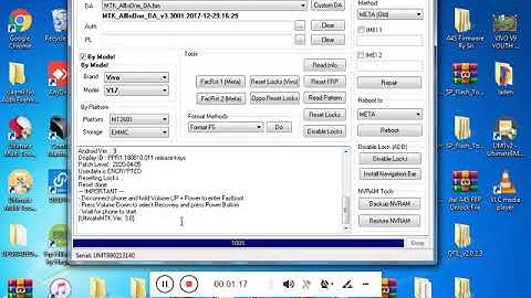 Vivo Y17 Pattern Unlock UMT DONGAL