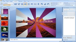 PowerPoint training |How to Make a Picture Slideshow in PowerPoint 2007 with Music