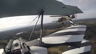 Fokker Dr.I Flight Rotary Cockpit View