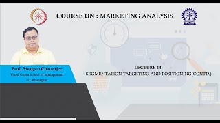 Lecture 14: Segmentation Targeting and Positioning(Contd.)
