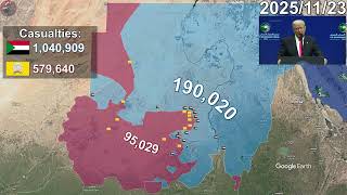 Sudanese Civil War: Every day to April 1st, 2026 using Google Earth