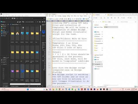 Automate PDF Generation Using Adobe Bridge And Adobe Illustrator Script (HotFolder)
