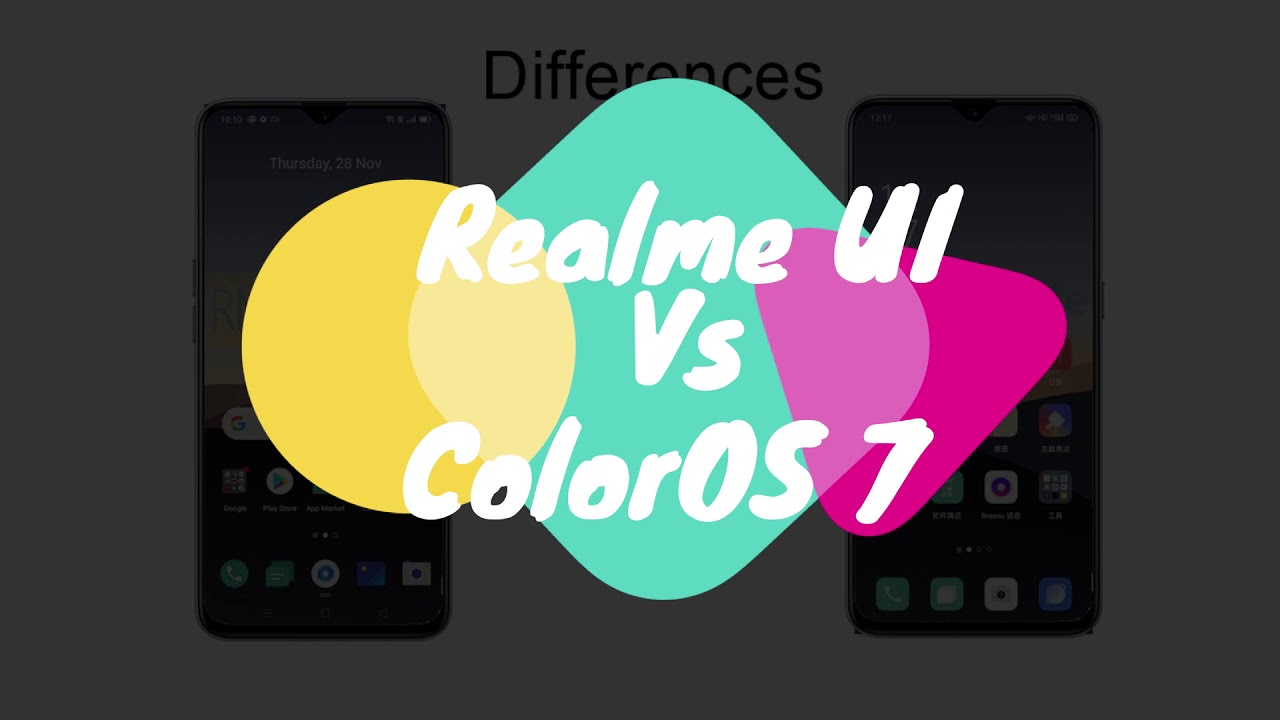 Realme UI1.0 and ColorOS 7 OPPO version differences