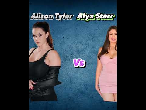 Alison Tyler vs Alyx Star PrStar Comparison. #AT#AS#The_Comparisoner