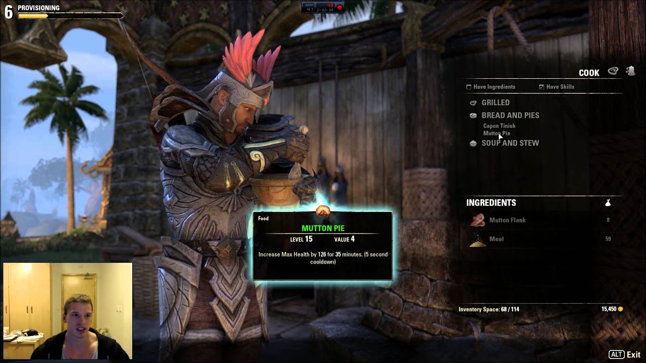 ESO POWER LEVELING provisioning Craft guide YouTube
