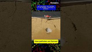 How #potholes are formed 🛣️🚸🚧 #chemisphere #science