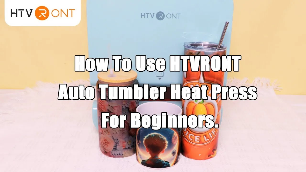 HTVRONT Auto Tumbler Heat Press - How Does It Work? 