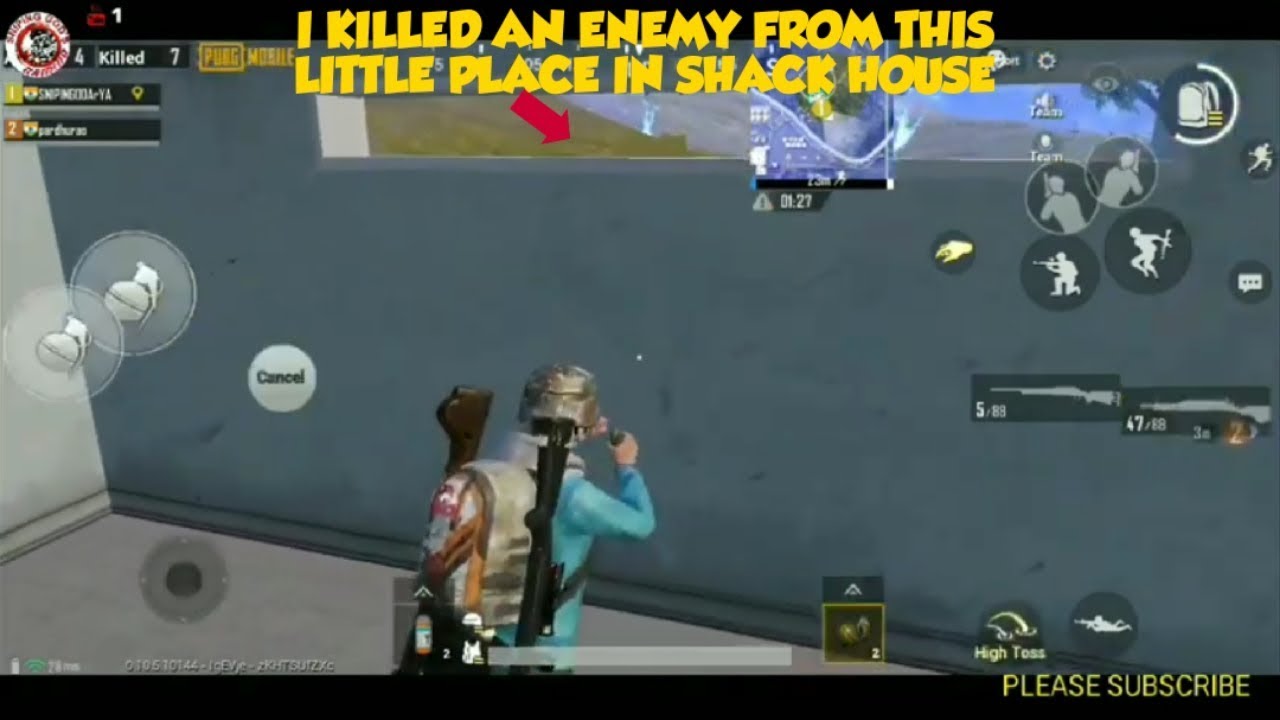 WOW CHECK MY GRENADE KILL FROM SHACK HOUSE || FROM LIVE VIDEO || by sniping gods gaming