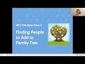 Beginner Series: 3—Finding People to add to Family Tree - Kathryn Grant