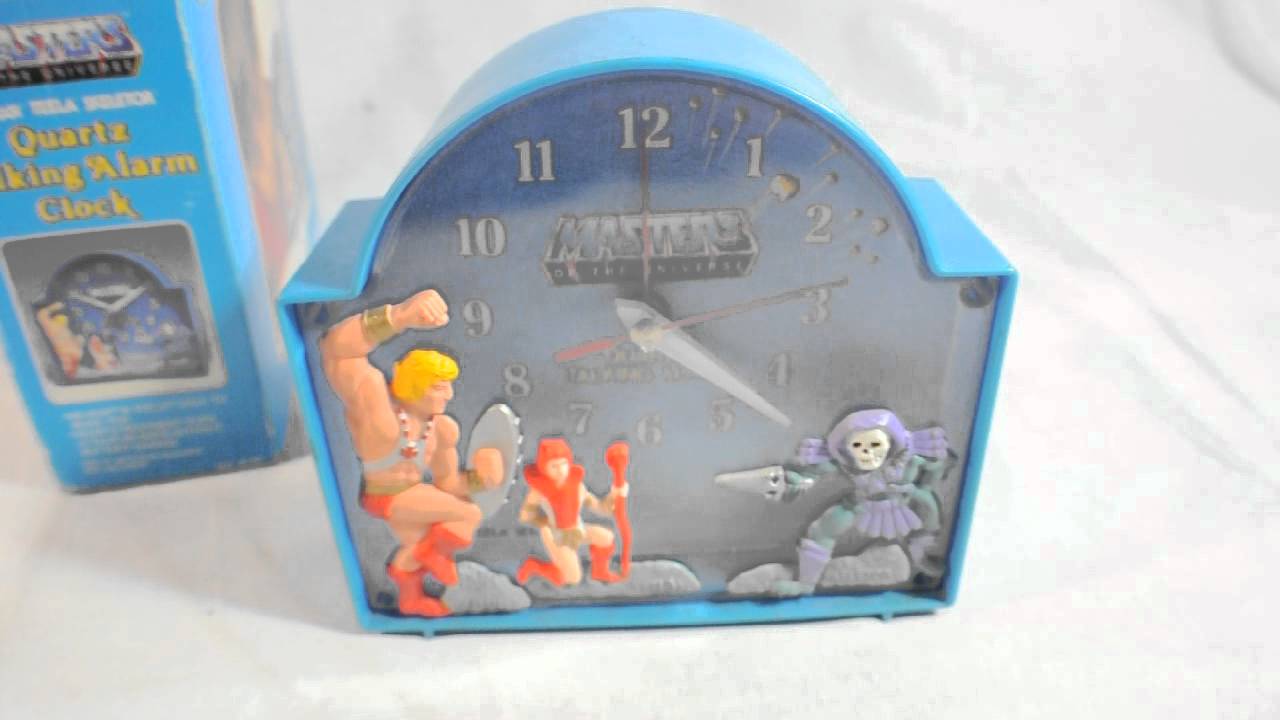 Vintage Heman Talking Alarm Clock YouTube