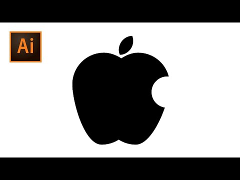 Apple logo |Adobe Illustrator tutorial |How to draw Apple logo. - YouTube
