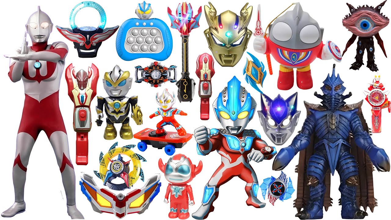 Ultraman Toy Series Unboxing, Ultraman Set, Ultraman Sairo, Ultraman Tiga, Godzilla, Monsters