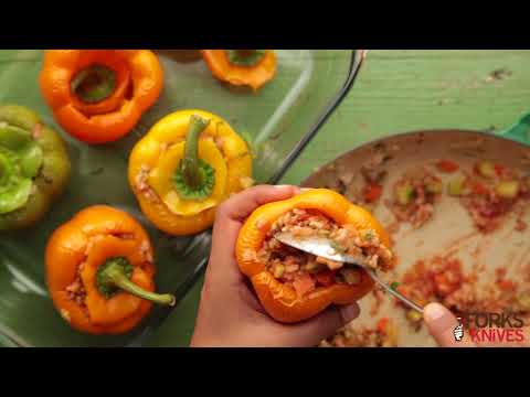 Greek Stuffed Peppers | Forks Over Knives