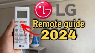 LG ac remote control guide 2024 ❄️☀️how to use it and how to set