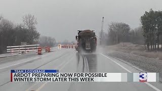 ARDOT prepares roads ahead of possible winter storm