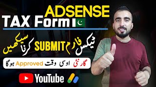 How to Fill & Submit TAX Info on AdSense - Manage Tax Info AdSense YouTube - Techzee
