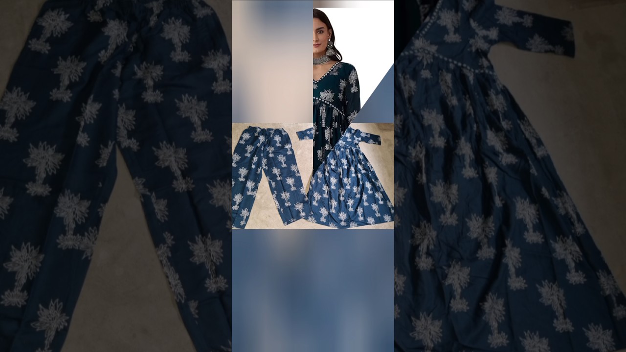 Alia cut anarkali with plazo setAmazon 589/RS Channel YouTube