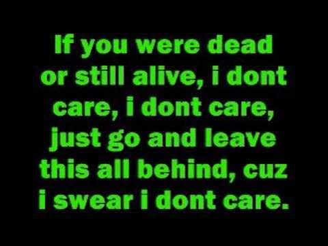 I don't care by Apocalyptica with lyrics