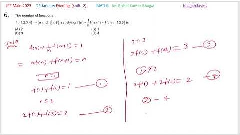 The number of functions f:{1,2,3,4}→{a∈Z:|a|≤8} satisfying  f(n)+1nf(n+1)=1,∀n∈{1,2,3} is #jee