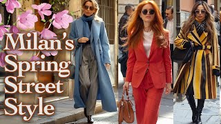 Spring 2024 Fashion: Actual Outfits for Everyday Elegance. Milan Street Style & Shopping Walk