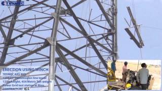 Tesmec Erection using Tesmec Winch