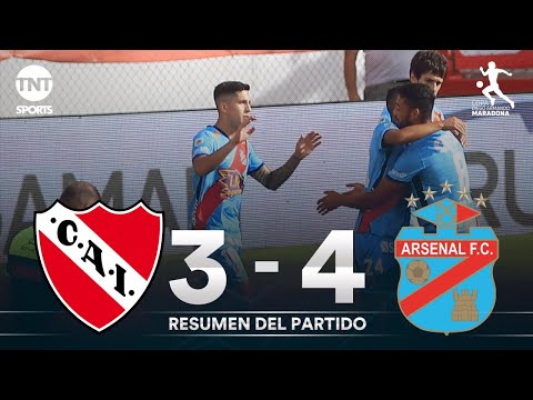 Resumen de Independiente vs Arsenal (3-4) | Fecha 4 Grupo A - Fase Campeón Copa Diego Maradona