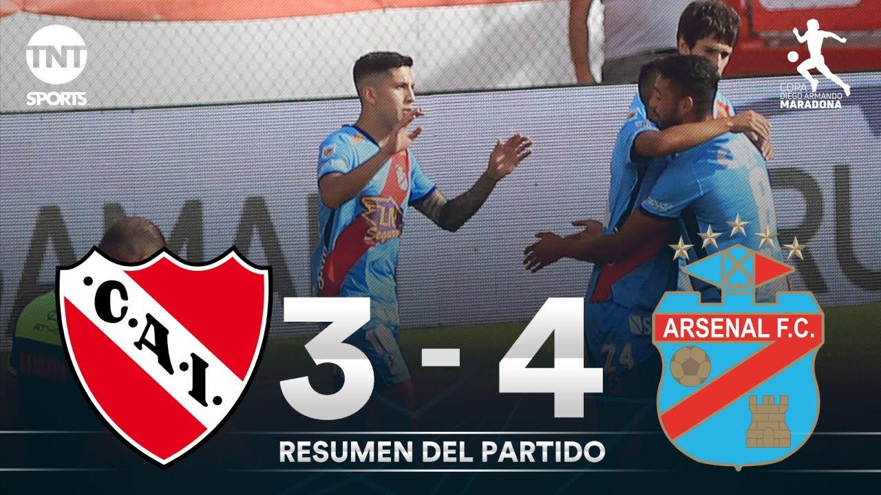Independiente cayó 4 a 3 en el final ante Arsenal y quedó afuera de la pelea | InfoEnsenada Noticias