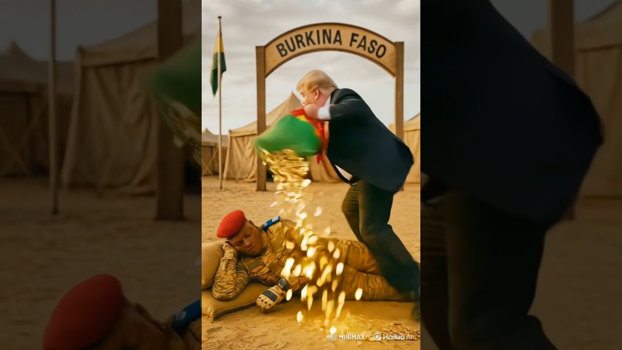 Trump Steals Burkina Faso Gold?! Ibrahim Chases Him in Desert Drama 