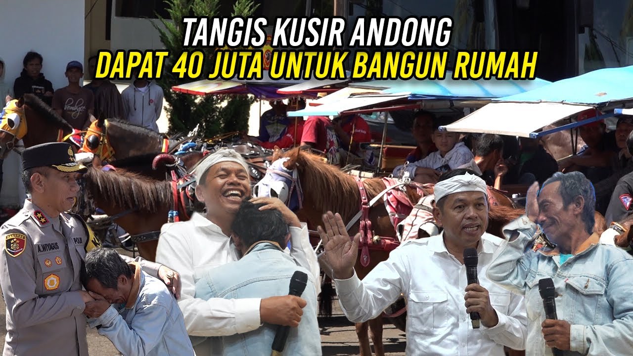TANGIS ATEP AJO - KUSIR ANDONG SAAT DAPAT 40 JUTA UNTUK BANGUN RUMAH
