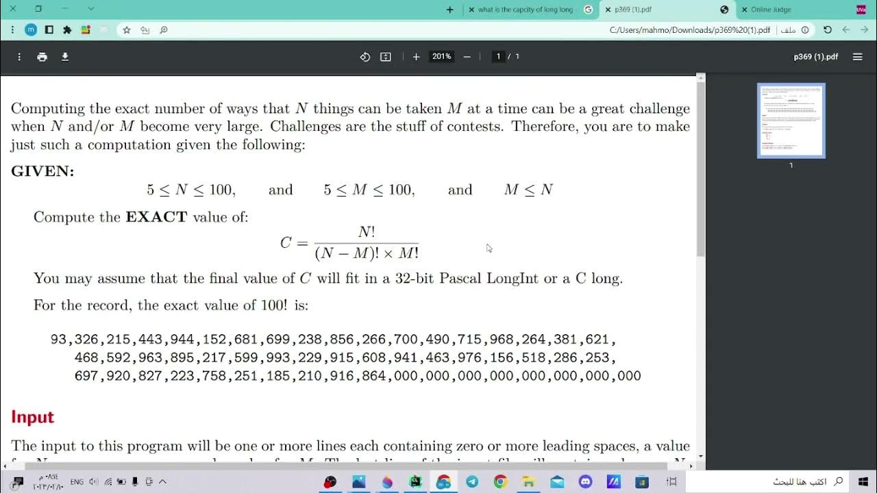 combinations uva solution YouTube