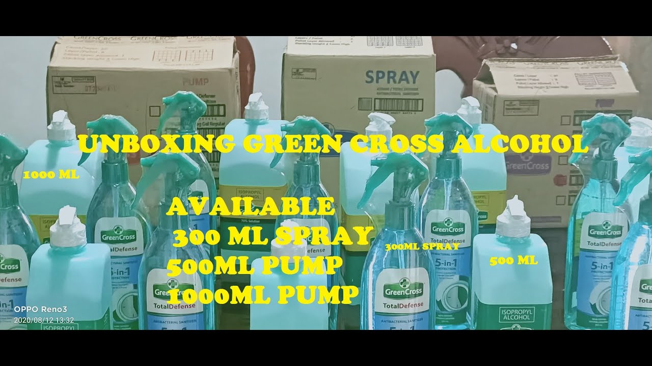 Unboxing of Green Cross Alcohol