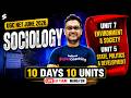 UGC NET Sociology Classes | Unit 7 &amp; 5 | Environment &amp; Society &amp; State, Politics &amp; Development