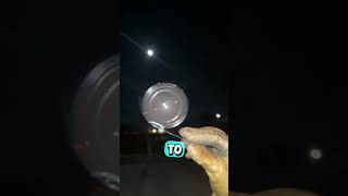Freezing Bubbles Under The Full Moon 😳 #shorts