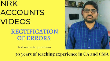 CA&CMA Foundation/Rectification of Errors/ICAI material/practical qn no 4