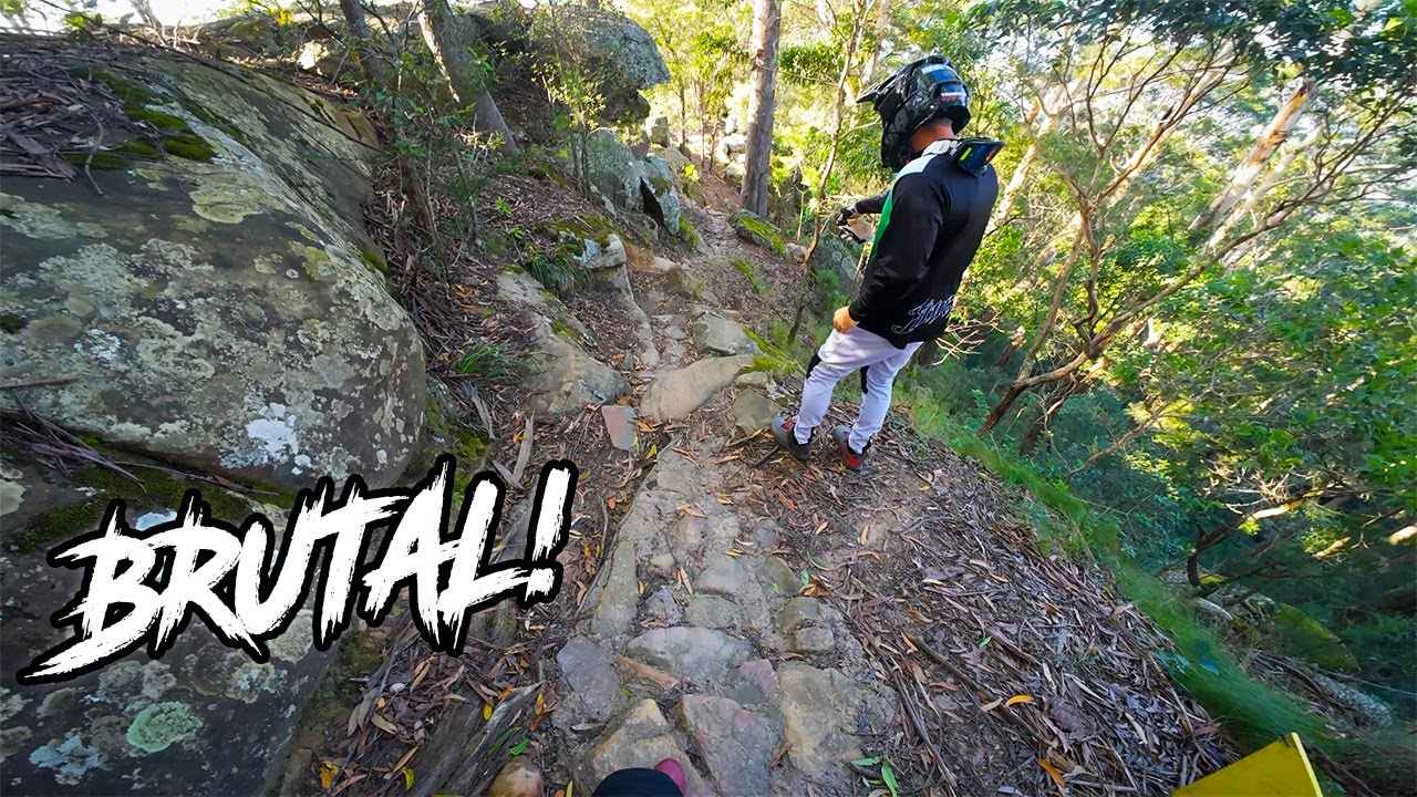 The Roughest DH Track Ever? Awaba DH - YouTube