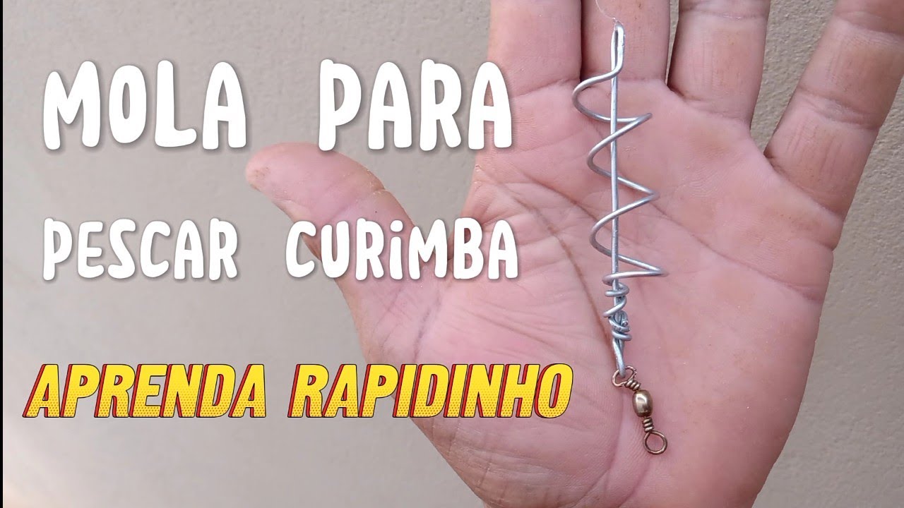 Aprenda  Como fazer a mola de chuveirinho para pescar Curimba .